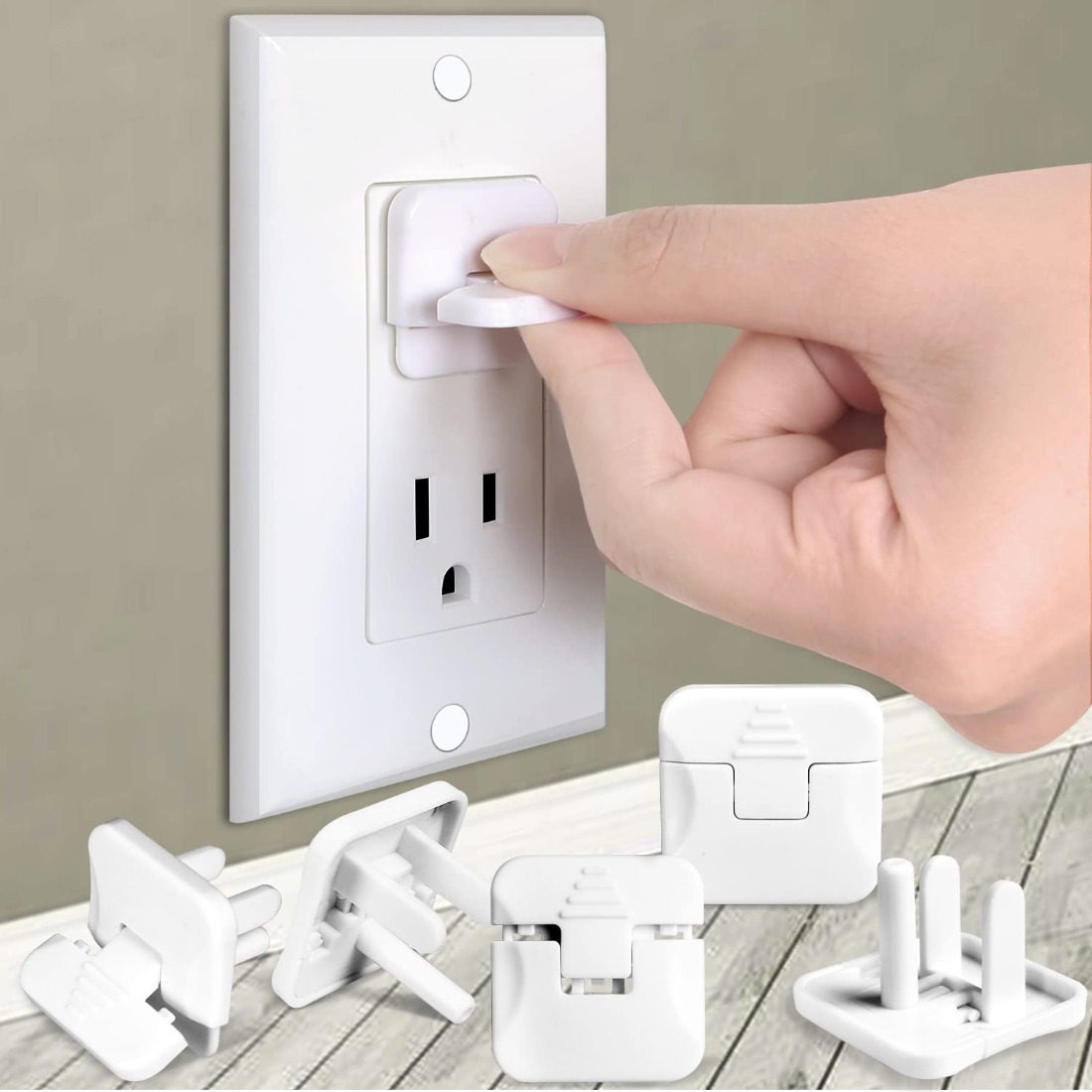 Outlet Cover Baby - 38Pcs US Standard White Plastic Outlet