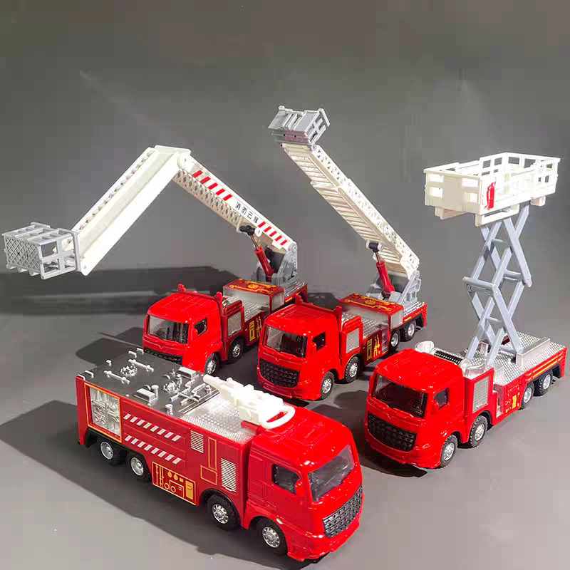 Fire Escape Ladder - 1:55 Diecast Fire Truck Model Simulation