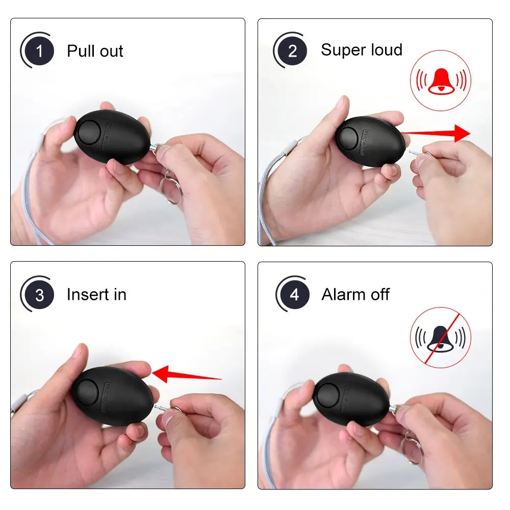 Cheap Self Defense Alarm 120dB - Personal Alarm Keychain ulasan dan harga