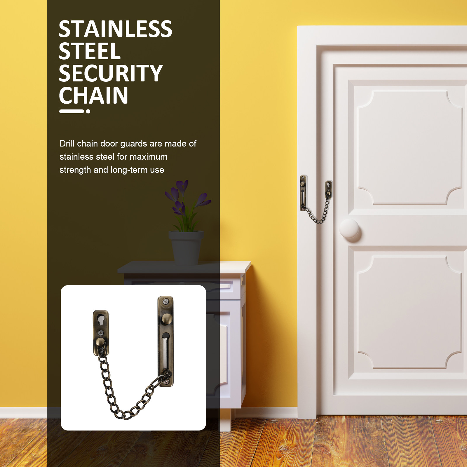 Punch-Free Childproof Door Cha - Security Chain Door ulasan dan harga