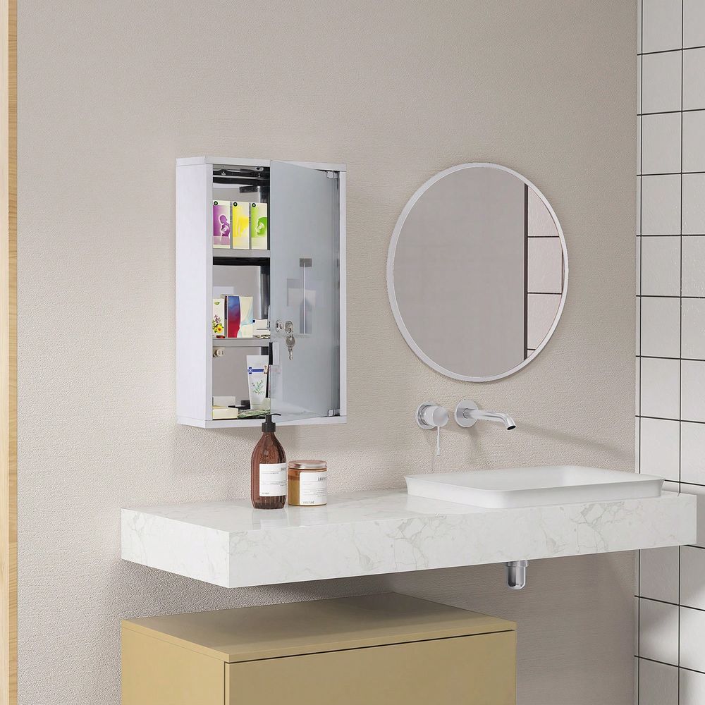 Wall Medicine Cabinet With Loc - Medicine Cabinet Lock ulasan dan harga