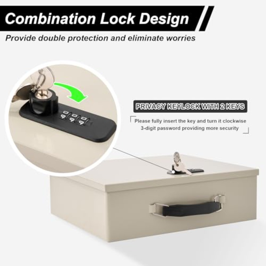 Fireproof Document Box with Ke - Fire Safe Document ulasan dan harga