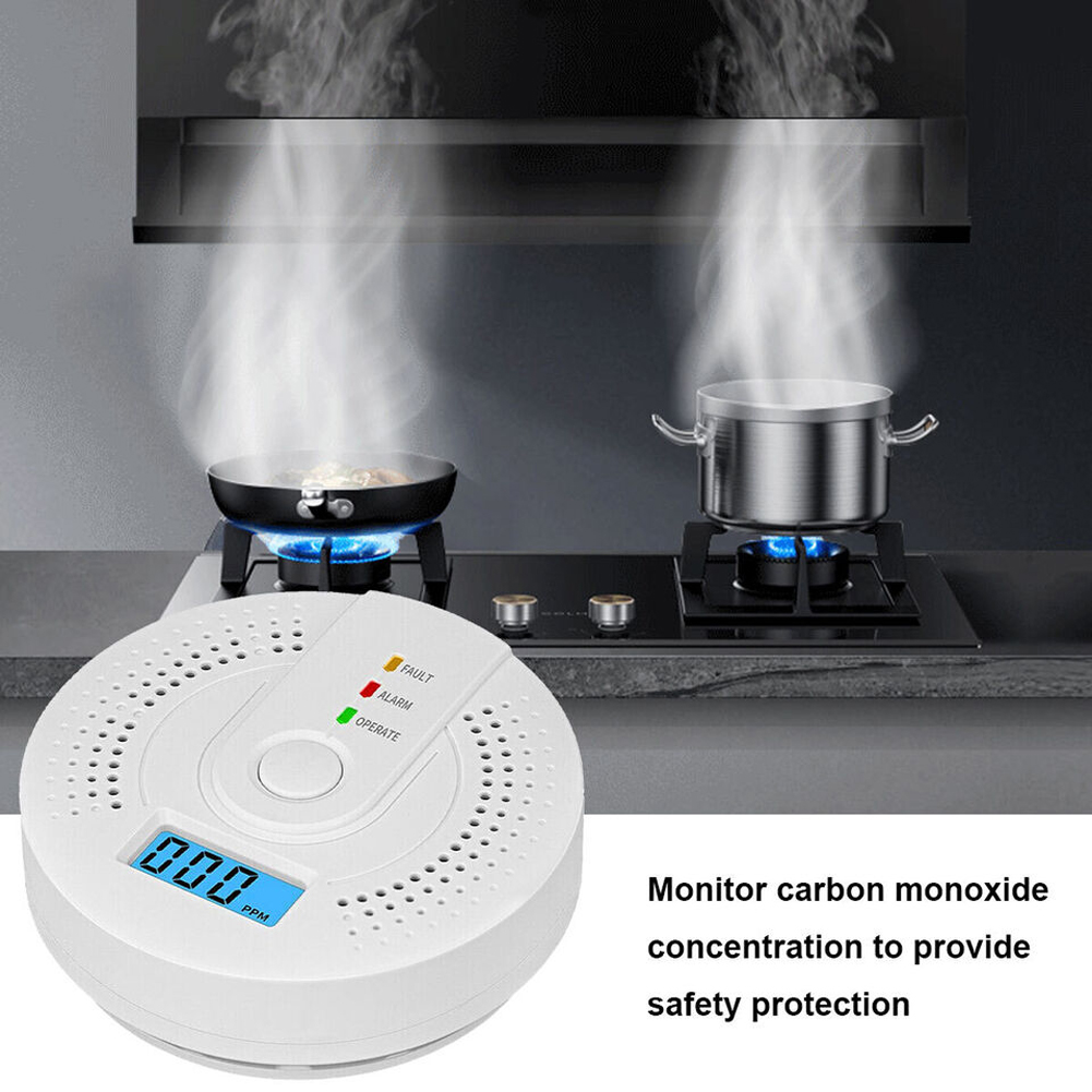 5-1PCS Digital Carbon Monoxide - Smoke Detector Interconnected ulasan dan harga