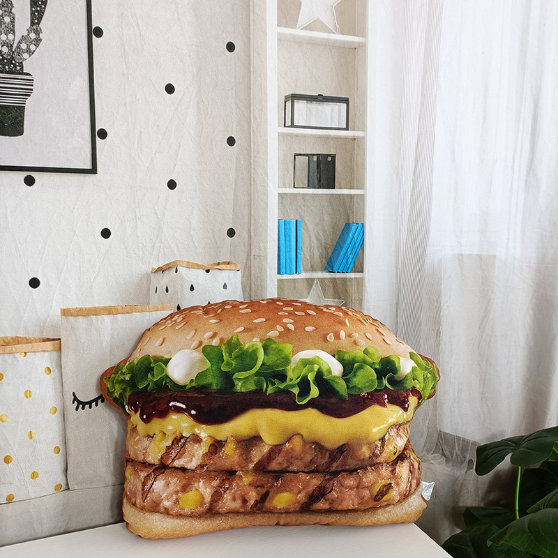 Lifelike Plush Hamburger Pillo - Fire Blanket Kitchen ulasan dan harga