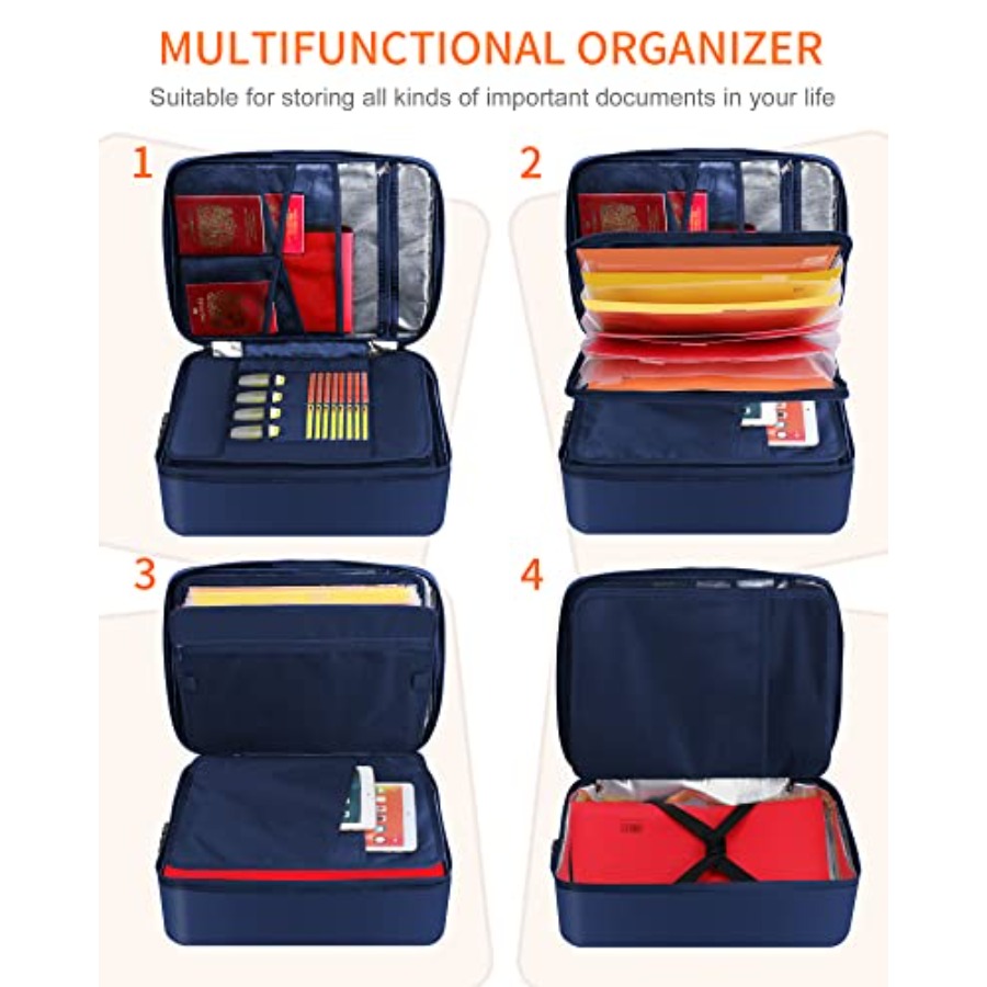 Important Document Organizer W - Fire Safe Document ulasan dan harga