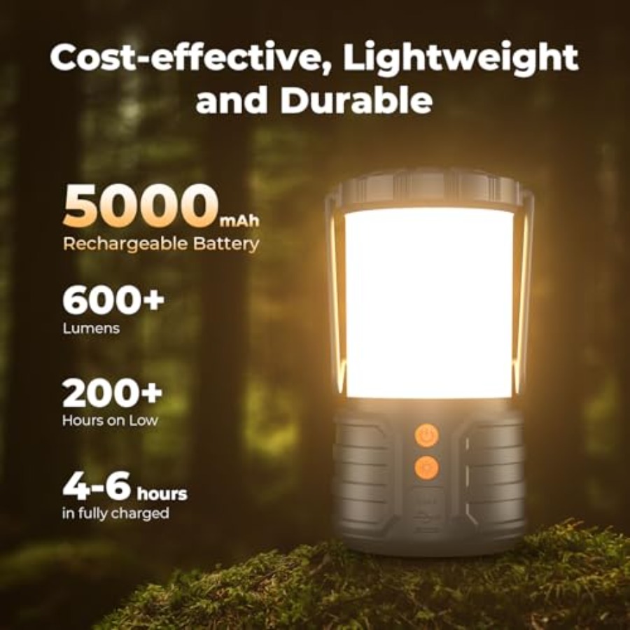 Camping Lantern, 5000mAh Recha - Power Outage Light ulasan dan harga