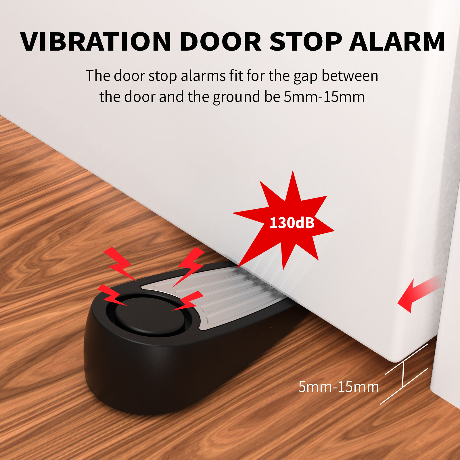 Wireless 130dB Door Stop Alarm - Door Stop Alarm ulasan dan harga