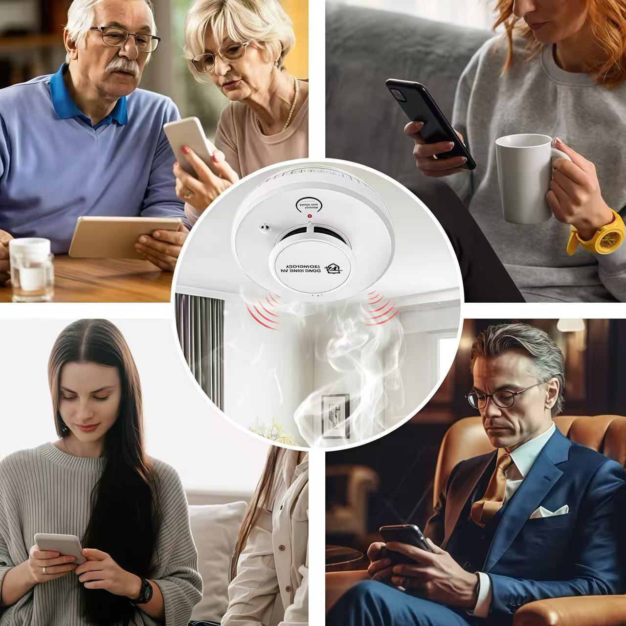 DFA Wifi Smoke Detector 2 in1  - Smoke Detector Interconnected ulasan dan harga