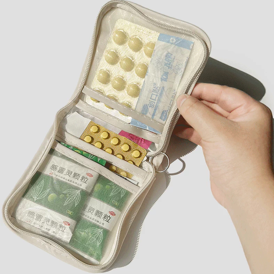 Zippered Pocket Medicine Bag O - First Aid Bag Kit ulasan dan harga