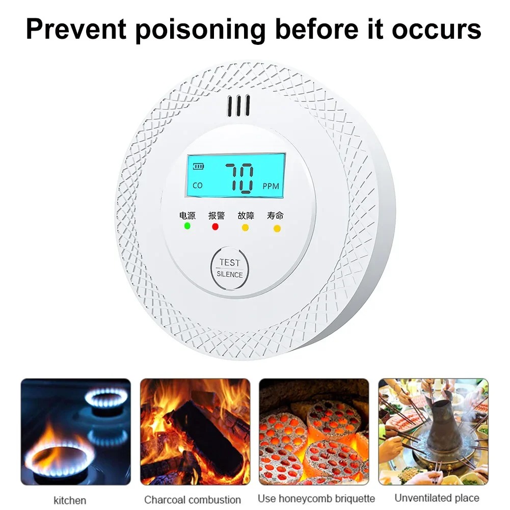 Carbon Monoxide Alarm Detector - Smoke Detector Interconnected ulasan dan harga
