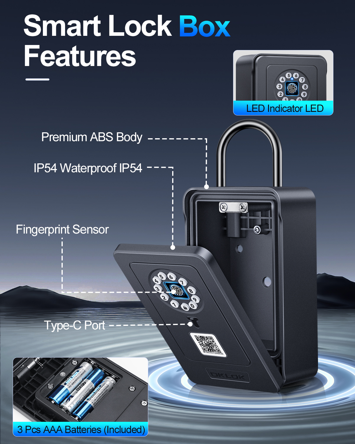 Wireless Smart lock Box Blueto - Lockbox Key Secure ulasan dan harga