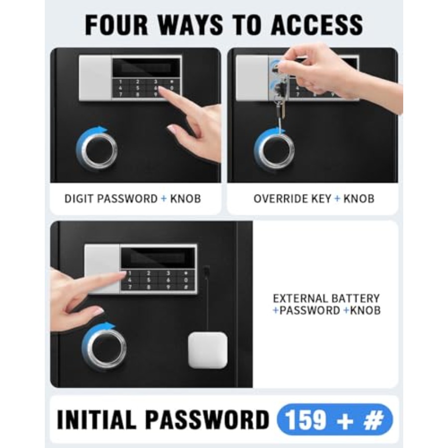 8.4 CuFt Heavy Duty Home Safe  - Lockbox Key Secure ulasan dan harga