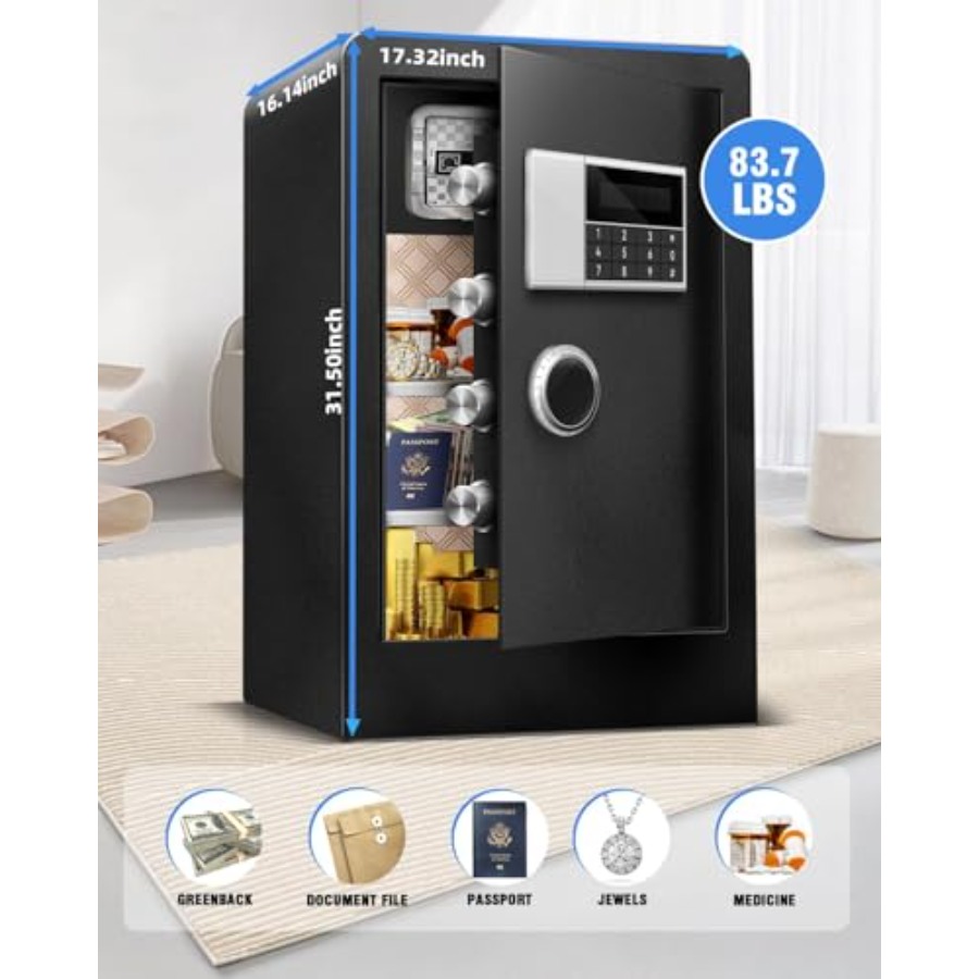 8.4 CuFt Heavy Duty Home Safe  - Lockbox Key Secure ulasan dan harga