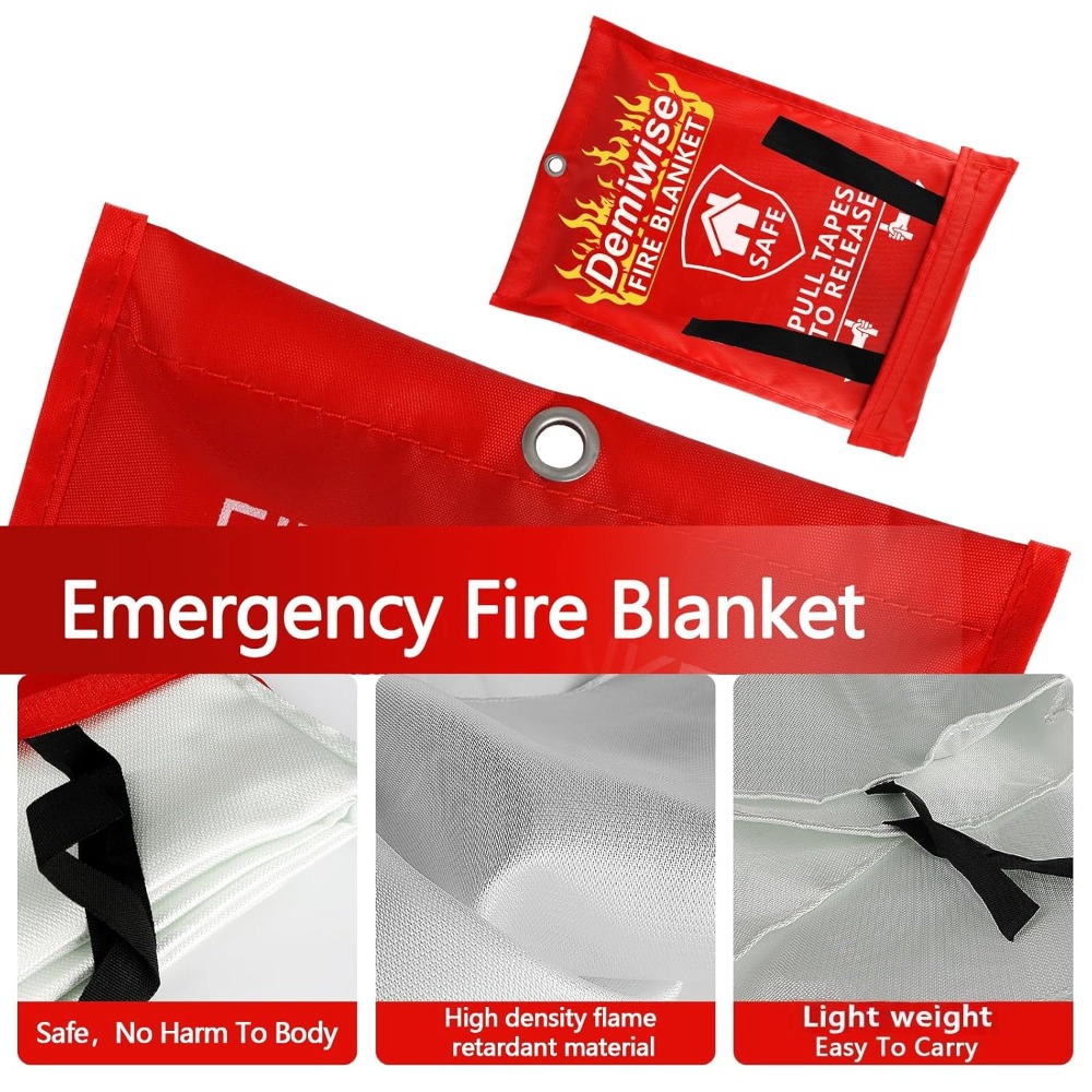 Thick Fire Blanket Emergency f - Fire Blanket Kitchen ulasan dan harga