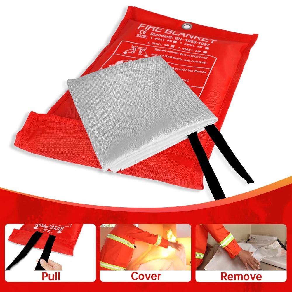 Thick Fire Blanket Emergency f - Fire Blanket Kitchen ulasan dan harga