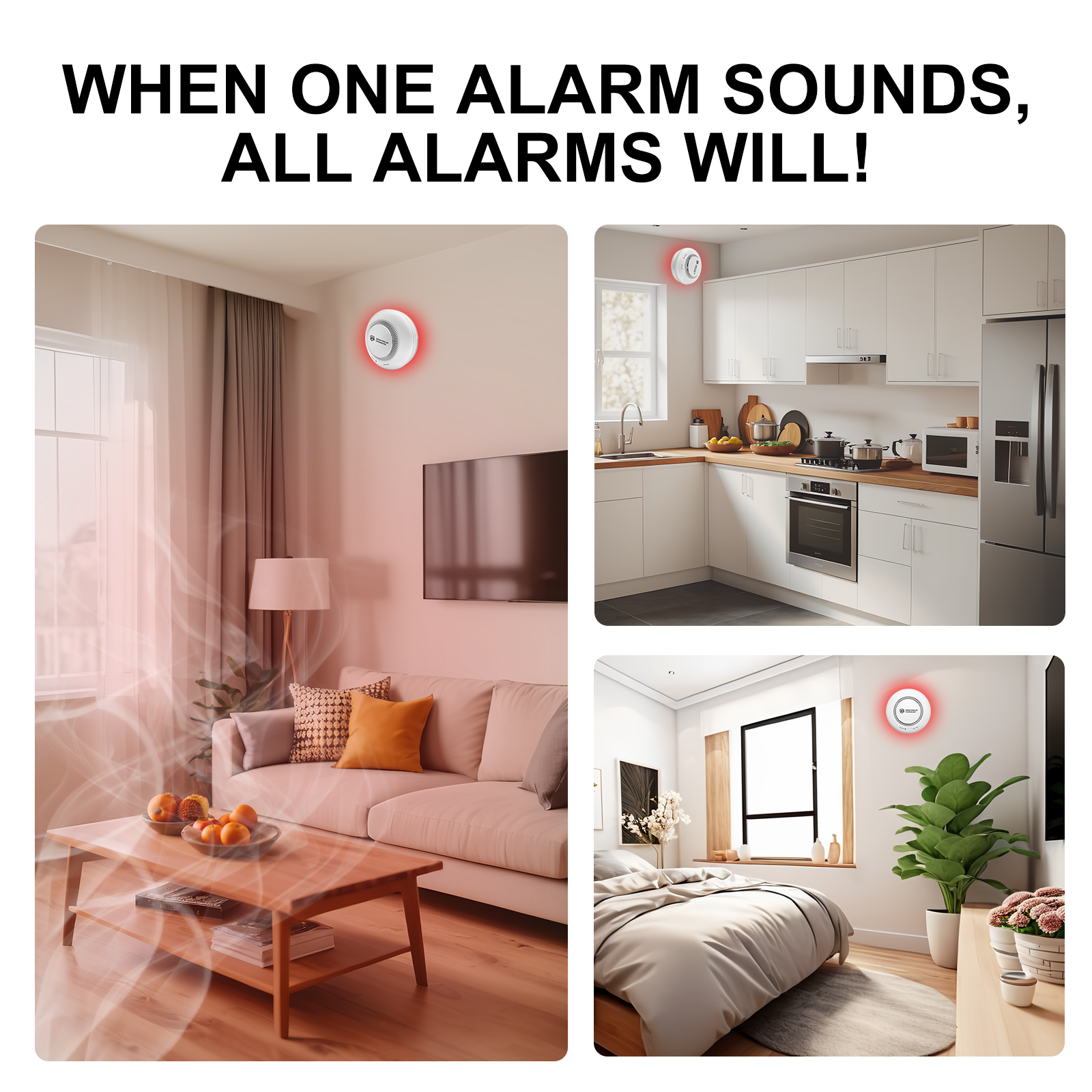 DFA Smoke Detector Fire Wirele - Smoke Detector Interconnected ulasan dan harga