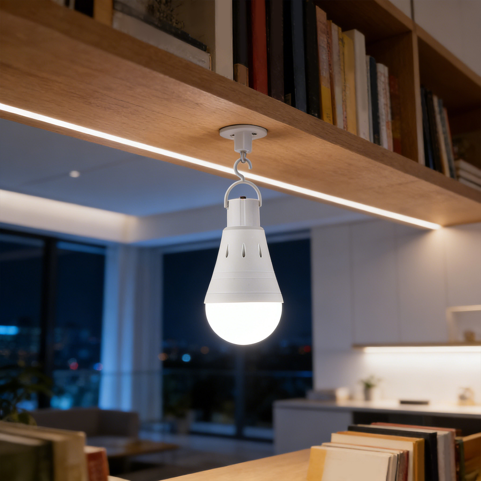 12W Rechargeable LED Emergency - Power Outage Light ulasan dan harga