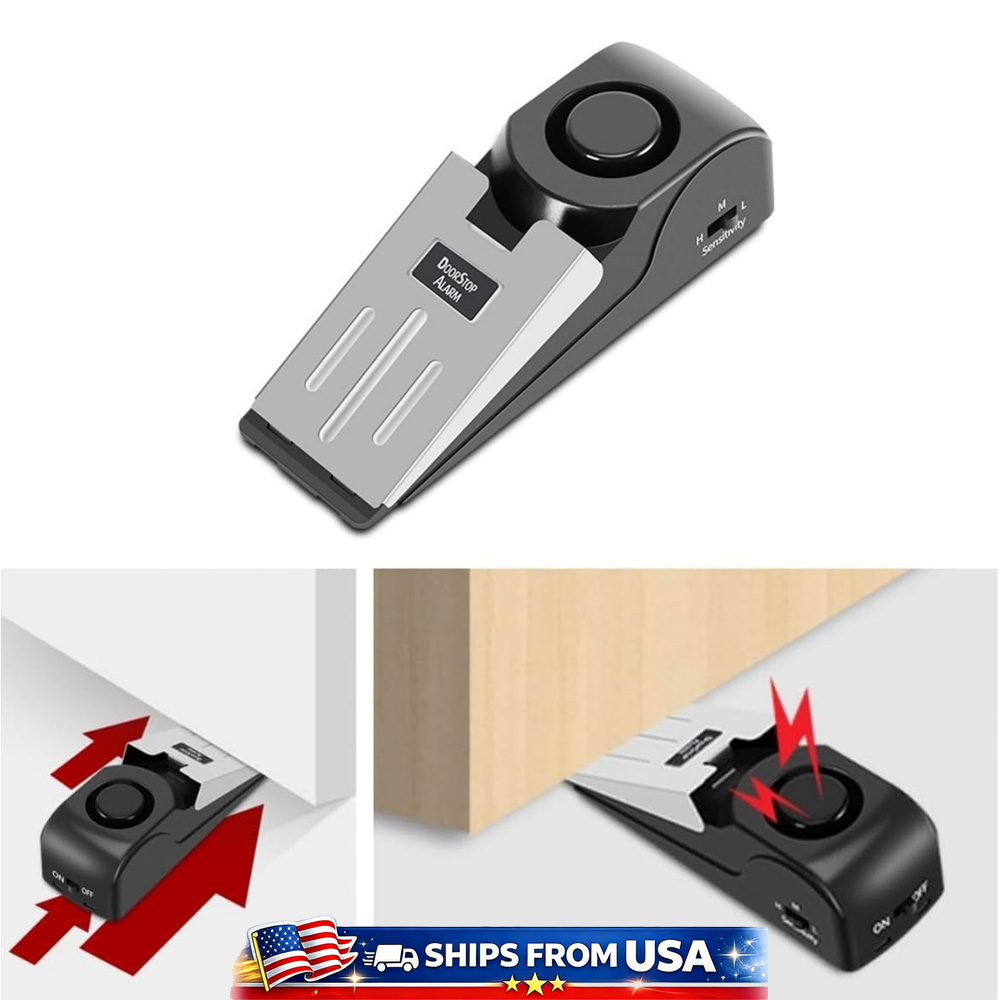 Door Stop Alarm with 120dB Sec - Door Stop Alarm ulasan dan harga