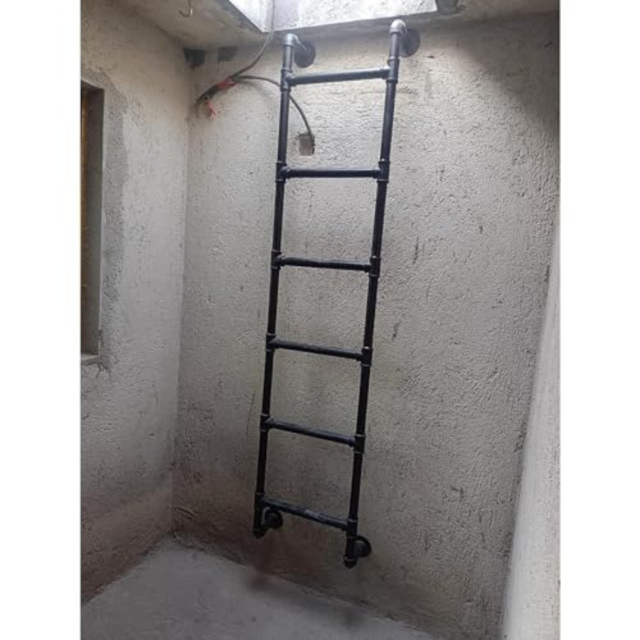 Wall Mounted Metal Step Ladder - Fire Escape Ladder ulasan dan harga