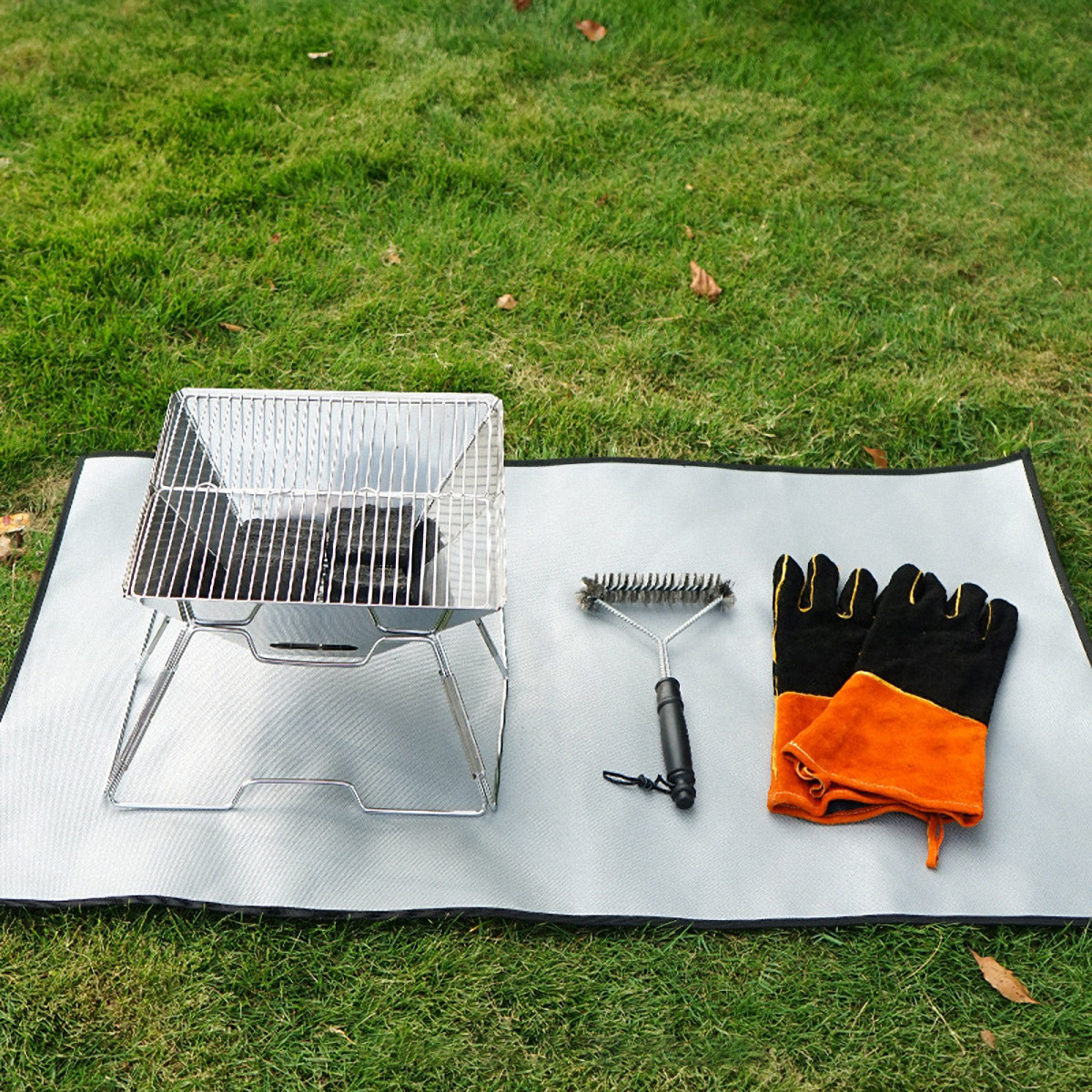 1Pcs Fire Blanket Silver Fire  - Fire Blanket Kitchen ulasan dan harga