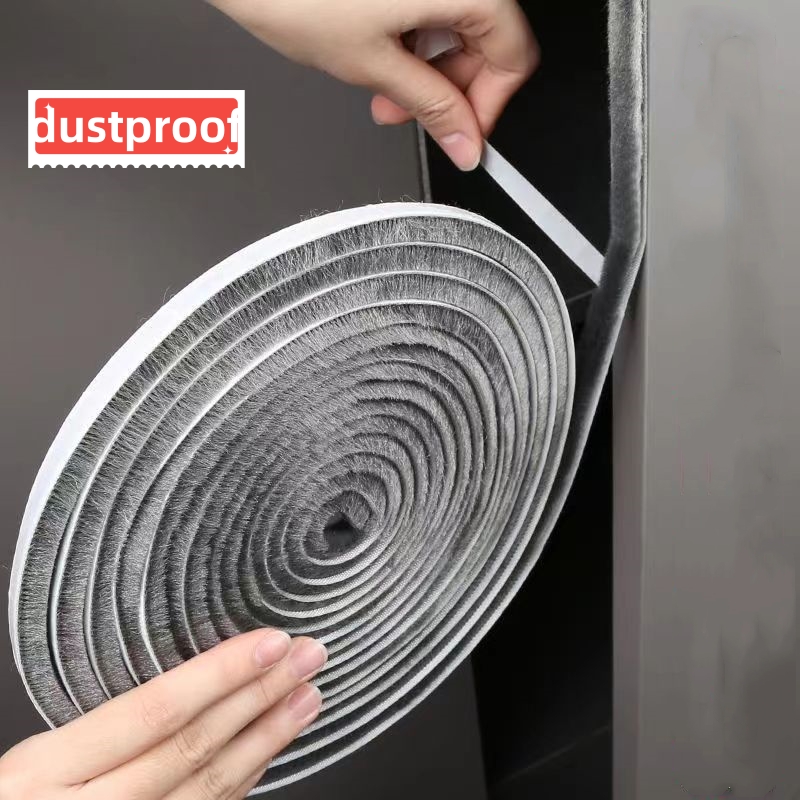Self-adhesive Bristles Wool Pi - Window Lock Bar ulasan dan harga