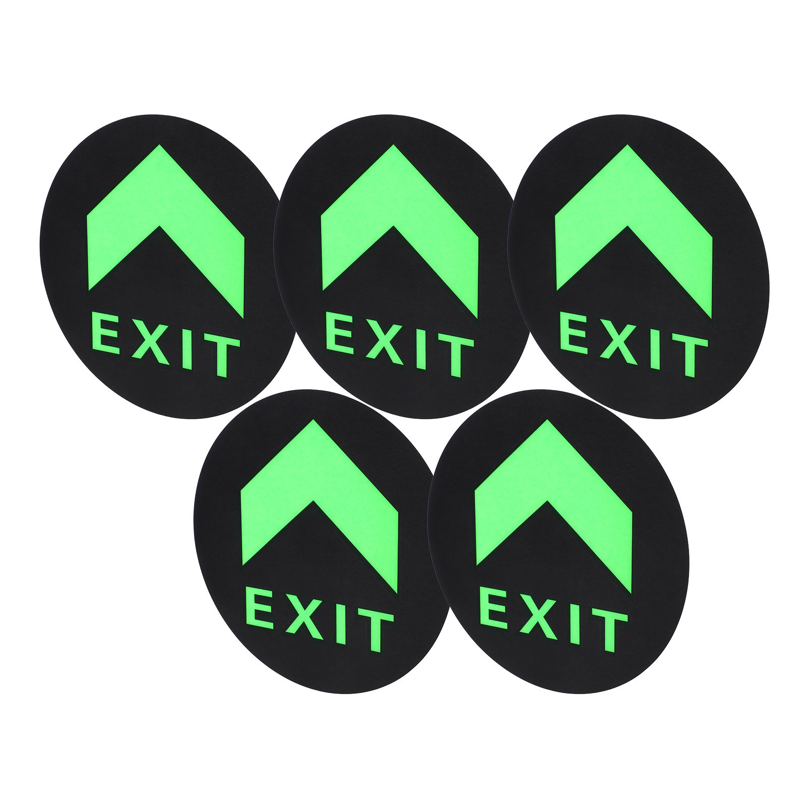5Pcs Exit Sign Stickers Night  - Emergency Exit Sign ulasan dan harga
