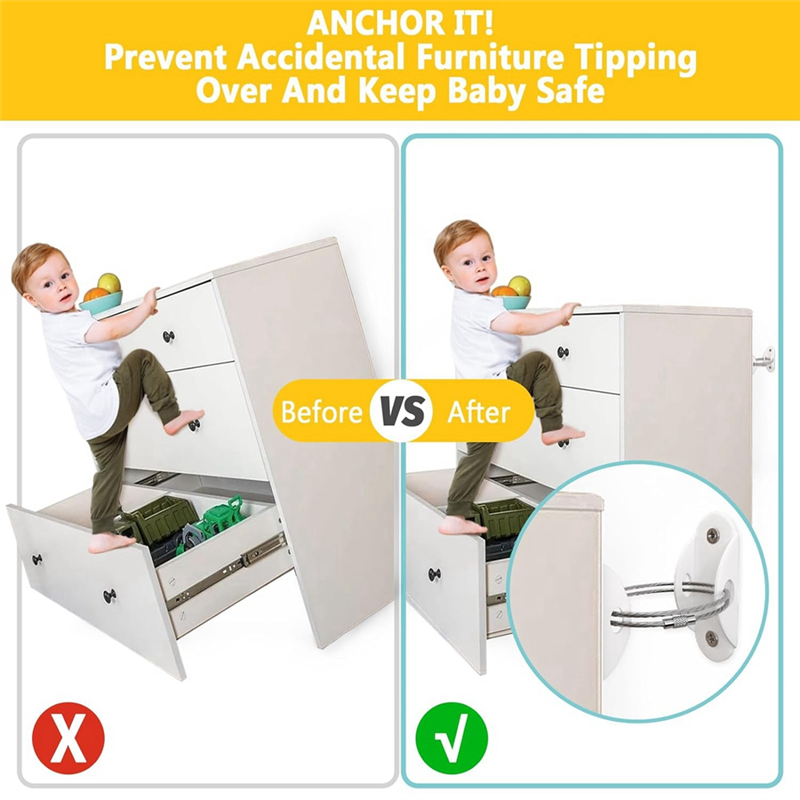 Furniture Anchors For Baby Pro - Earthquake Anchor Strap ulasan dan harga
